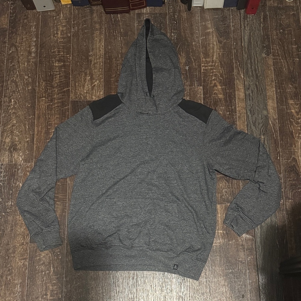 Alpine Design Charcoal and Black Hoodie - Men’s Medium
